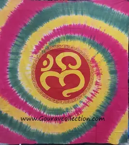 BALOTRA OM PRINT Tapisserie murale décorative imprimée numériquement, sur mesure, en coton, vente en gros, drap de lit GC-TPDB-149. - Product Image 1