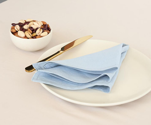 100% servilletas de tela de lino en óxido, servilletas de fiesta de boda de Navidad suavizadas hechas a mano para cocina servilletas de lino suave - Product Image 1