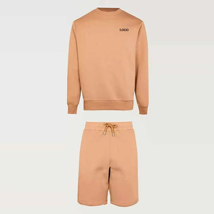 Conjunto de chándal ligero unisex de 2 piezas, Sudadera con capucha y Jogger con logotipo personalizado, Sudadera corta para hombre al por mayor para el invierno - Product Image 2