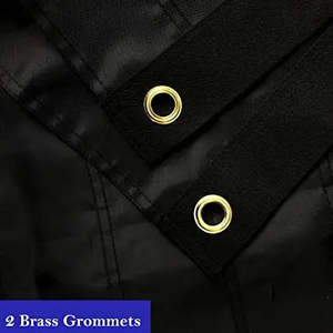 ธงชาติอเมริกันสีดำ 5 ชิ้น - ธงสหรัฐอเมริกาขนาด 3x5 ฟุต สำหรับใช้ภายใน/ภายนอกอาคาร - ผ้าไนลอน 100D - ธงมรดกชาติสหรัฐอเมริกา - Product Image 2