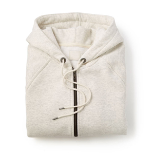 Full Zip Hoodie for Men Organic Cotton Men's Hoodies Custom Zipper Sweatshirt With Hooded Sustainable Mens Clothes - Product Image 3
