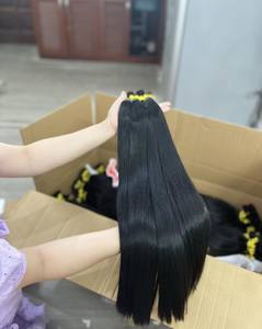 ใหม่ขายส่งกระดูกตรงดิบเวียดนามสีดําธรรมชาติจํานวนมากต่อผม 100% ผมมนุษย์เวียดนามโรงงาน - Product Image 2