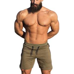 Vente en gros OEM 240 Grammes Shorts vierges Séchage rapide Respirant Gym Cordon de serrage Poches en maillot pour hommes Mince Décontracté Solide Sweat Tricoté - Product Image 2