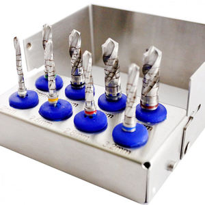 Nouveau kit de chirurgie buccale orthodontique 8 pièces, outil d'instruments de poinçon de tissu d'implant dentaire en acier, source d'alimentation manuelle - Product Image 6