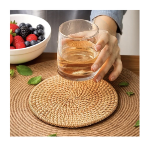 Rattan Crafted Trivets Tabletop Protection Bulk Order Available - Product Image 1
