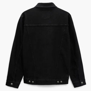 Veste en jean pour homme de haute qualité, style hip-hop, grande taille, streetwear, col montant, logo personnalisable, idéale pour l'hiver, prix - Product Image 3