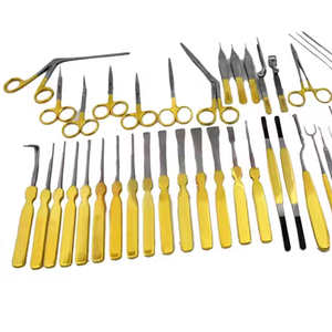 ชุดเครื่องมือเสริมจมูกทำจากสเตนเลสแบบแมนนวล71-Pcs ได้รับการรับรองจาก CE สำหรับการทำศัลยกรรมเสริมจมูกพลาสติกเพื่อการสร้างความงาม - Product Image 4