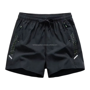Shorts de sport à séchage rapide pour la gym et le fitness, 100% coton, taille élastique unie, fabriqués au Pakistan - Product Image 1