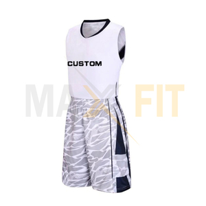 MAXFIT企业最新篮球球衣套装专业定制升华最佳篮球制服 - Product Image 2
