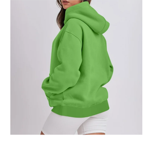 Sudadera con Capucha Extra Grande de Punto para Mujer, con Logotipo Frontal, Bolsillo en la Manga, Estilo Hip-Hop, Corte Holgado, 100% Algodón BD - Product Image 2