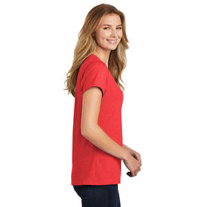 Camiseta de Manga Corta con Cuello en V y Rayas de Verano de Alta Calidad con Logotipo Personalizado al por Mayor - Product Image 3