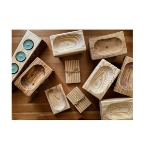 Porte-savon en bambou de haute qualité pour le comptoir de la salle de bain, durable, écologique, avec drainage, antidérapant, utilisation longue durée - Product Image 3