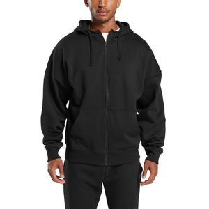 Sweat à capuche d'hiver personnalisé pour homme - Coton athlétique, polaire en polyester, impression numérique, broderie, teinture unie, écologique - Product Image 1