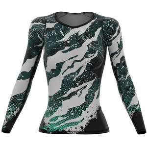 Haut d'entraînement à manches longues sur mesure pour femmes Chemise athlétique évacuant l'humidité pour la gym et la course à pied - Product Image 1