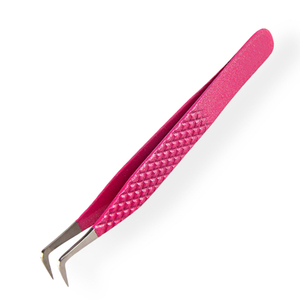 Stylish <b>Hot</b> <b>Pink</b> Manual Isolation Tweezers Perfect Eyelash Extension Tool - Product Image 1