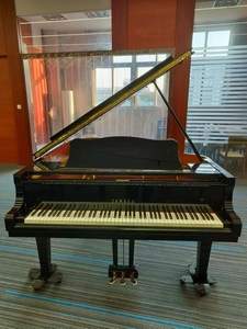 Yamahas C3A Classic Mechanical Acoustic Grand Piano in <b>Black</b> Featuring Pure Wool <b>Felt</b> Solid Peach Hammer with Solid Wood - Product Image 3