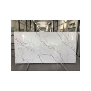 Encimeras de losa de cuarzo brillante cantidad a granel de diseño moderno forma de piedra - Product Image 5