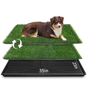 Tapis d'herbe pour chien de qualité TH-PAG-081-Gazon réaliste, lavable et résistant aux odeurs, idéal pour une utilisation en intérieur et en appartement - Product Image 2