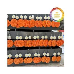 ต่างหูหวายขนาดและรูปร่างตามสั่งเหมาะสำหรับคนรักงานฝีมือสไตล์ฮาวายคอลเลกชันเครื่องประดับอินเทรนด์ - Product Image 1