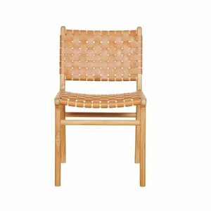 Nouvelles chaises en bois de teck Meubles de salle à manger tissés Chaises confortables pour restaurants, centres commerciaux et appartements - Product Image 1