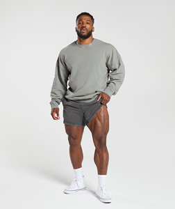 Wholesale High Quality <b>Plain</b> Blank Crew Neck Oversized <b>Sweatshirt</b> For Men New Design Breathable Men's <b>Sweatshirts</b> - Product Image 6