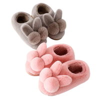 Chaussons personnalisés en peluche lapin Vente en gros Animal Lapin Chaussons en peluche Lapin en peluche Chaussons en peluche de coton