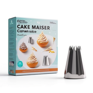 <b>Cake</b> <b>Decorating</b> <b>Supplies</b>-KAISER Professional Crown Nozzle 15 mm 5 Pack - Product Image 3