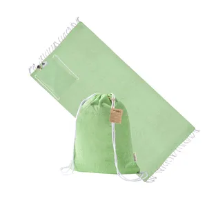 Zaini sportivi Borinex riciclati e sostenibili con coulisse, tipo pareo, per gadget promozionali - Product Image 2