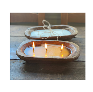 Bougeoir à pâte de bois de luxe avec un design moderne, parfait pour la décoration de mariage et la vaisselle - Product Image 1