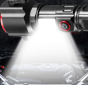 Đèn pin <span class=keywords><strong>LED</strong></span> trắng chống nước có thể sạc lại, đèn pin chiến thuật mạnh mẽ, đèn chiến thuật có thể sạc lại Loại C - Product Image 3