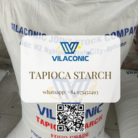 Farine de manioc de haute qualité de marque Vilaconic, origine Vietnam, amidon de tapioca, ingrédients alimentaires en poudre, emballage en vrac, 24 sacs