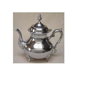 ชุดกาน้ำชาและกาต้มน้ำชุบนิกเกิล ลายสลักด้วยมือ สำหรับเสิร์ฟชาและกาแฟ ใช้ตกแต่งบนโต๊ะอาหาร - Product Image 1