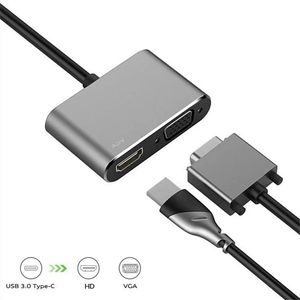Adaptateur USB C Type C compatible <span class=keywords><strong>HDMI</strong></span> 4K VGA Convertisseur audio vidéo USB3.1 pour Samsung pour <span class=keywords><strong>Galaxy</strong></span> S10/S9/<span class=keywords><strong>S8</strong></span> pour projecteur Huawei - Product Image 5