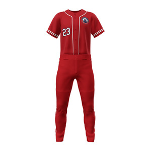Ensemble d'uniformes de baseball de taille jeune maillot à manches courtes imprimé personnalisé pour les ensembles d'uniformes de baseball de vêtements de sport pour hommes - Product Image 2