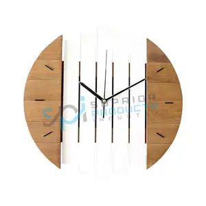 Best Quality Antique Decorative Wall Clock Round Vintage Wall Clock Creative Wooden Wall Clock 2023