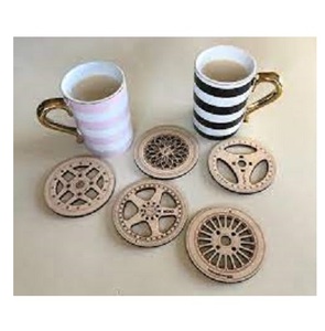 Modern Style New High Quality Round Mango Wood Wine Glass Mats Pads TQC Brand Homeware Tableware Dinnerware <b>Drink</b> <b>Coaster</b> - Product Image 5