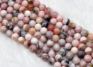 Venta al por Mayor de Perlas Redondas de Ópalo Rosa Curativas de Primera Calidad, 8mm, Anshul Impex RB-POPA-8 para Fabricación de Joyas y Meditación - Product Image 5