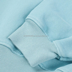 Personalizado liso cuello redondo sudadera bordado impresión Logo en blanco 100% algodón Sudadera con capucha sudaderas - Product Image 4