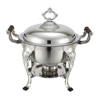 Ensemble complet de chauffe-plats en acier inoxydable avec un design préservant la chaleur parfait pour le petit-déjeuner buffet, la restauration et les événements festifs