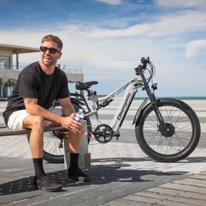 Bicicleta de montaña eléctrica personalizada de 2000W, Centro de bicicleta eléctrica de doble motor, <span class=keywords><strong>amortiguador</strong></span> para bicicletas eléctricas de viaje en ciudad, bicicleta eléctrica - Product Image 5