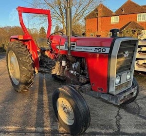 รถแทรกเตอร์ล้อยาง Massey Ferguson 290 เครื่องยนต์ 65 แรงม้า ระบบเกียร์ สีแดง เครื่องจักรกลการเกษตรมือสอง - Product Image 6