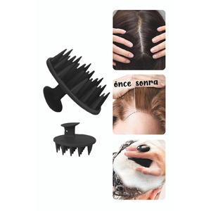 Soft Silicone-Tipped <b>Hair</b> Scalp Massage <b>Comb</b> & <b>Hair</b> Care/Washing Brush - Product Image 6