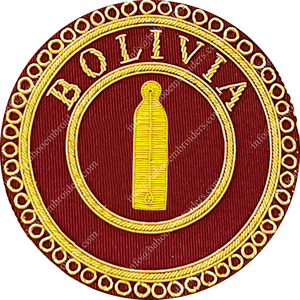 MASONIC REGALIA ORDEN DE ATHELSTAN DELANTAL INSIGNIA-FREEMASON HECHO A MANO BULLION BADGE - Product Image 2