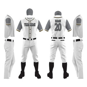Uniforme de baseball confortable d'usure d'équipe de qualité supérieure à vendre/meilleure fabrication uniforme de baseball en tissu polyester - Product Image 1