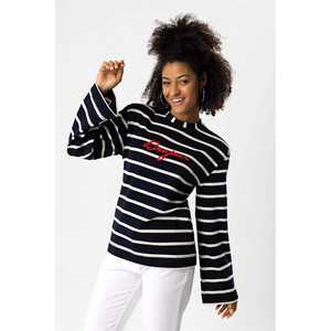 Sudadera Acolchada con Bordado a Rayas en la Parte Delantera 100 - Product Image 1