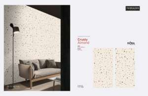 Carreaux en porcelaine de qualité supérieure, aspect terrazzo aux amandes croquantes, finition sculptée - Product Image 2