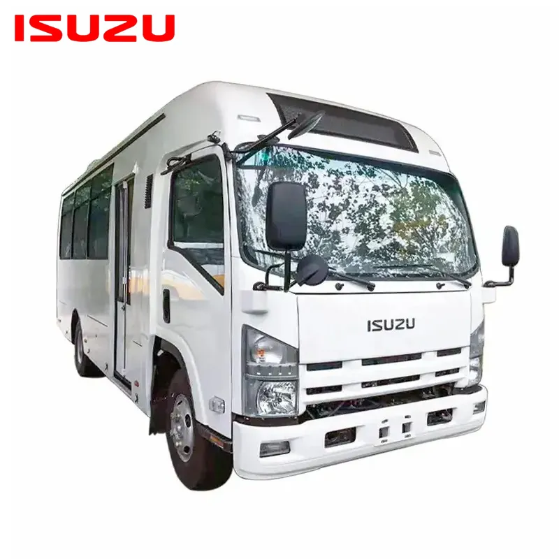 Isuzu รถมินิบัสดีเซล4x2 LHD RHD รถโดยสารปรับแต่งเมือง/10-23ที่นั่งรถโรงเรียนญี่ปุ่น Qingling Isuzu MINI BUS