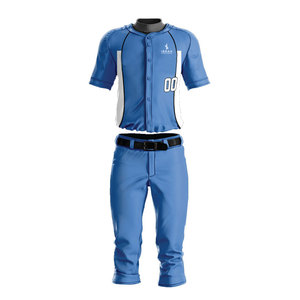 Ensemble d'uniformes de baseball personnalisés avec un design sur mesure pour les équipes de jeunes en tissu léger respirant - Product Image 1