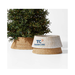 Noël tissé à la main rotin arbre de noël décor osier Vintage arbre de noël ornement pour la décoration intérieure cadeaux pour noël - Product Image 6