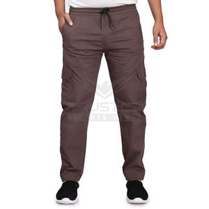 กางเกงผู้ชายน้ำหนักเบาระบายอากาศได้ดีผ้าแคนวาสสีล้วนสไตล์ลำลองแนวสตรีท - Product Image 1